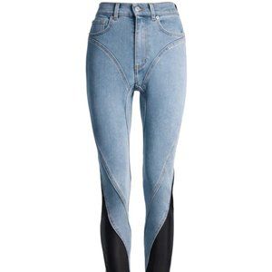 Mugler x H&M Spiral-panel Jeans (US 6, EU 38)